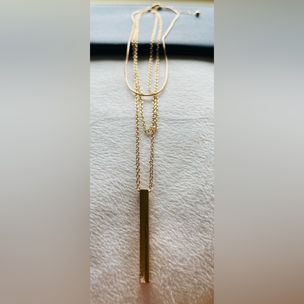 Brand New 18K Gold Plated Multilayer Necklace - Picture 7 of 9